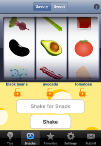 Shake a Snack App by JuggleFit